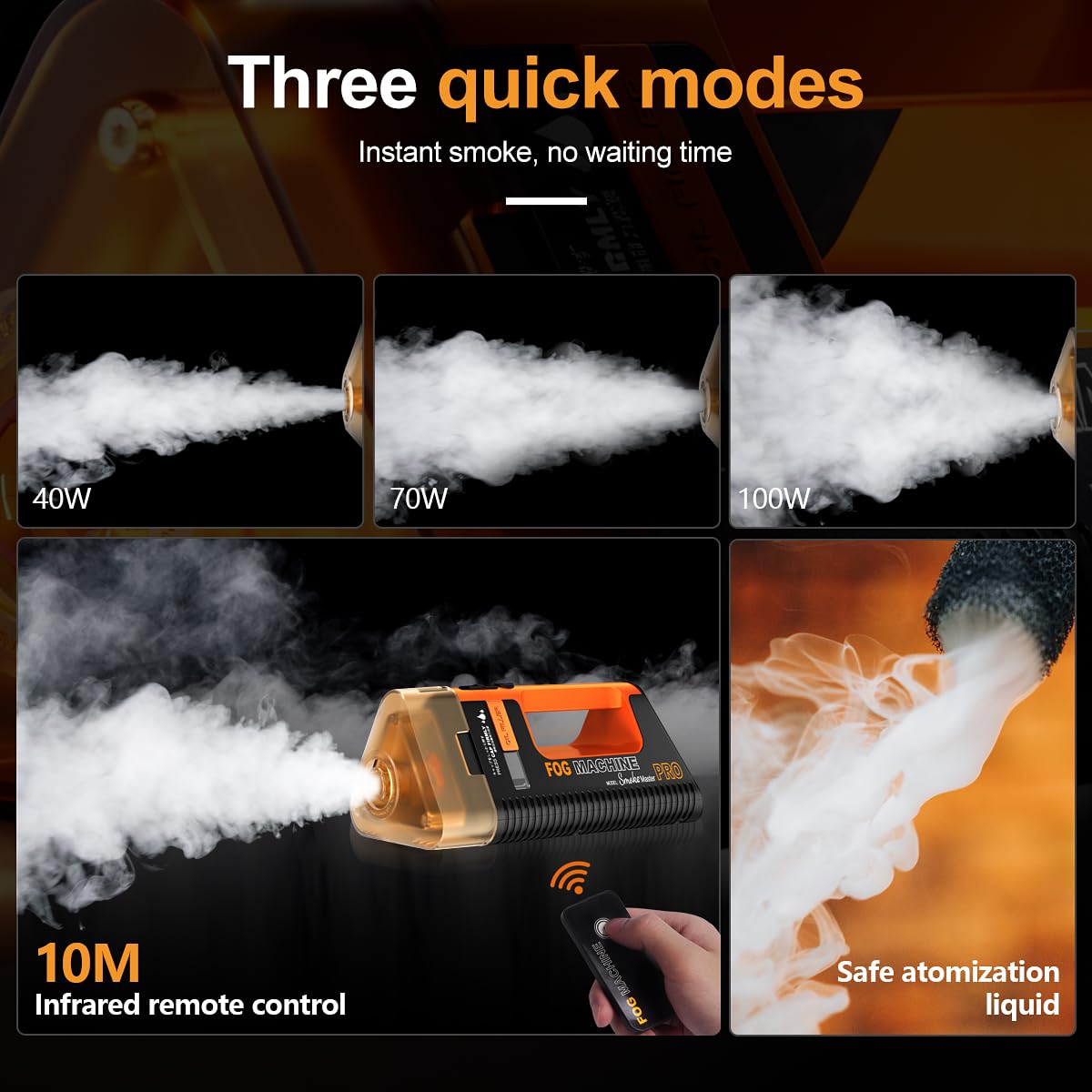 Amazon.com: LENSGO Fog Machine,SMOKE MASTER PRO 100W Outdoor